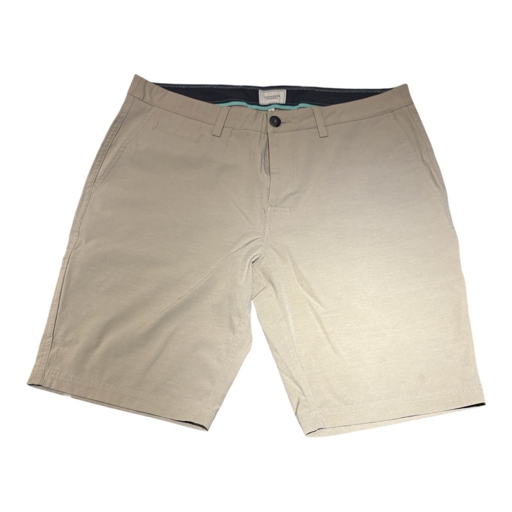 7 Diamonds Men's Beige Flat Front Shorts